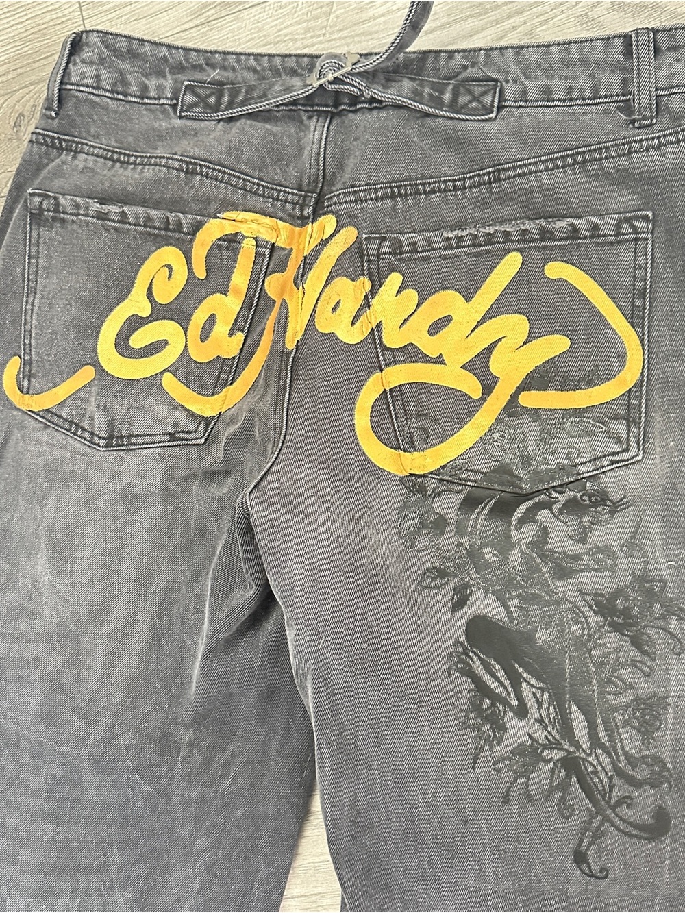 Ed Hardy Black Washed Denim size 30.